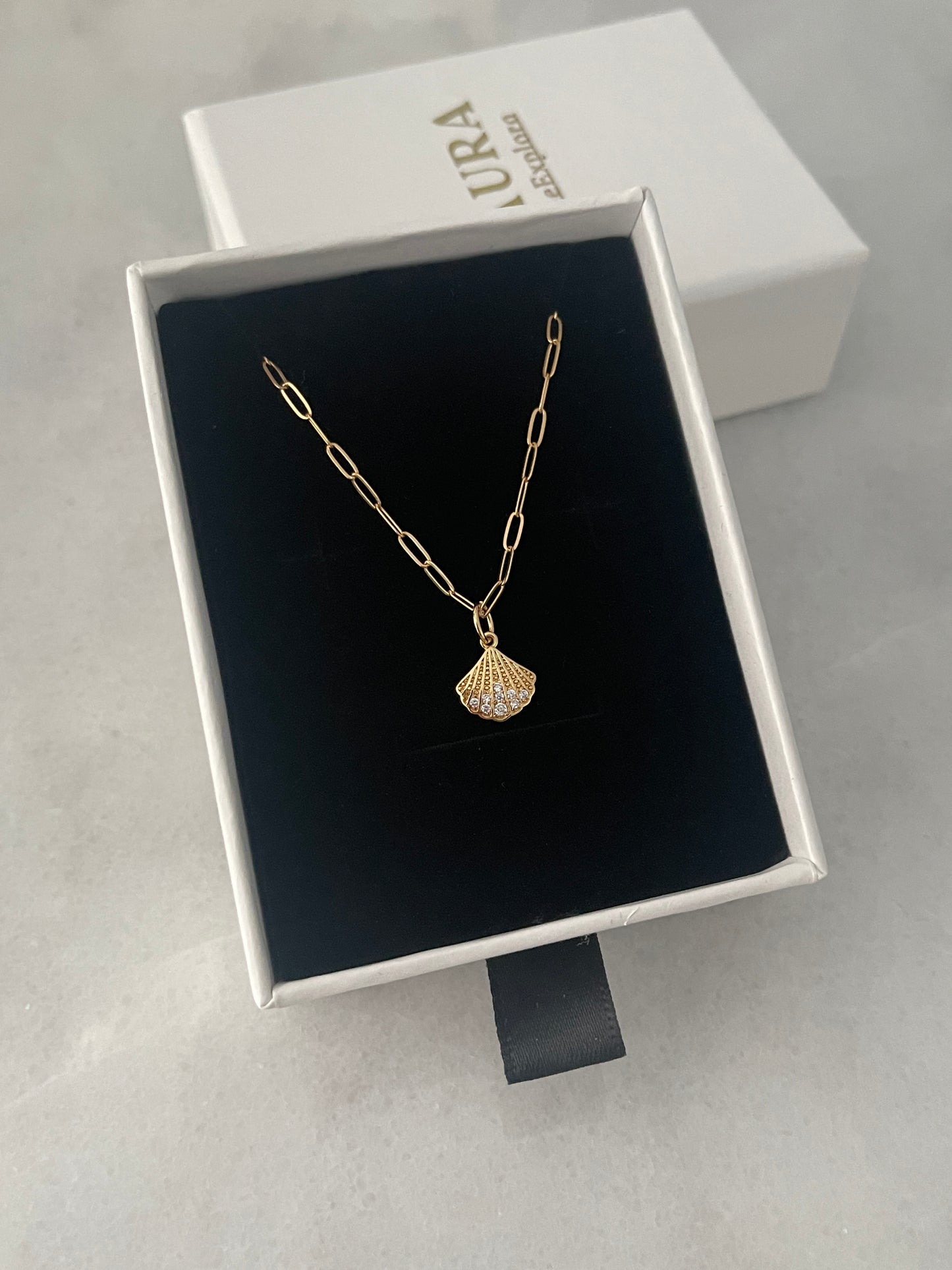 Dainty seashell necklace