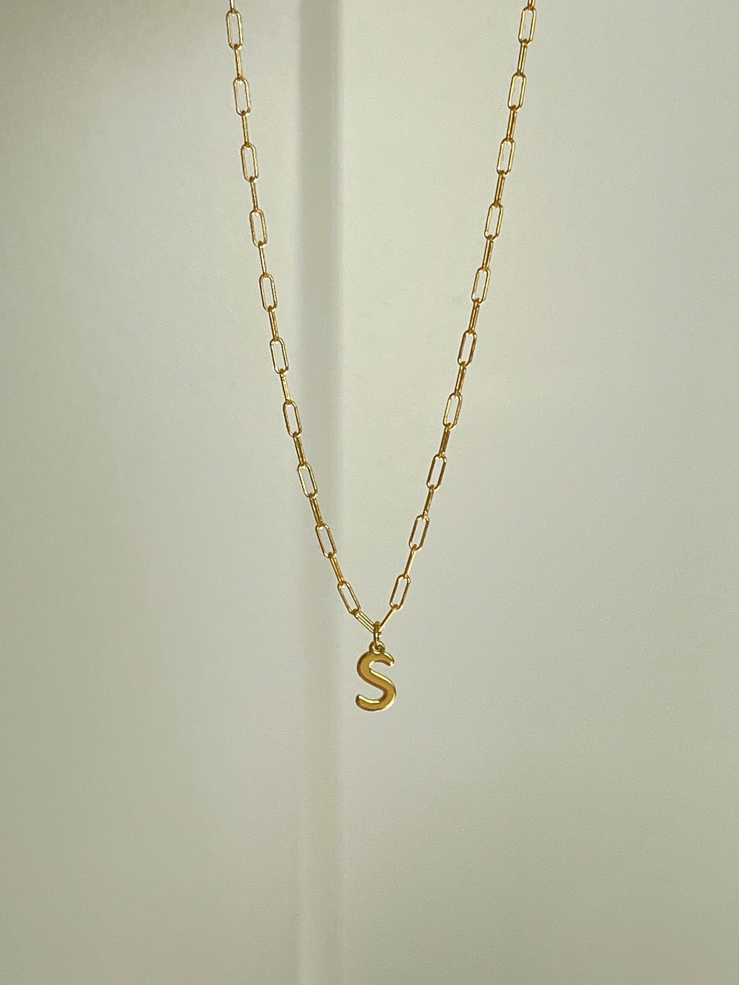 Initial letter necklace