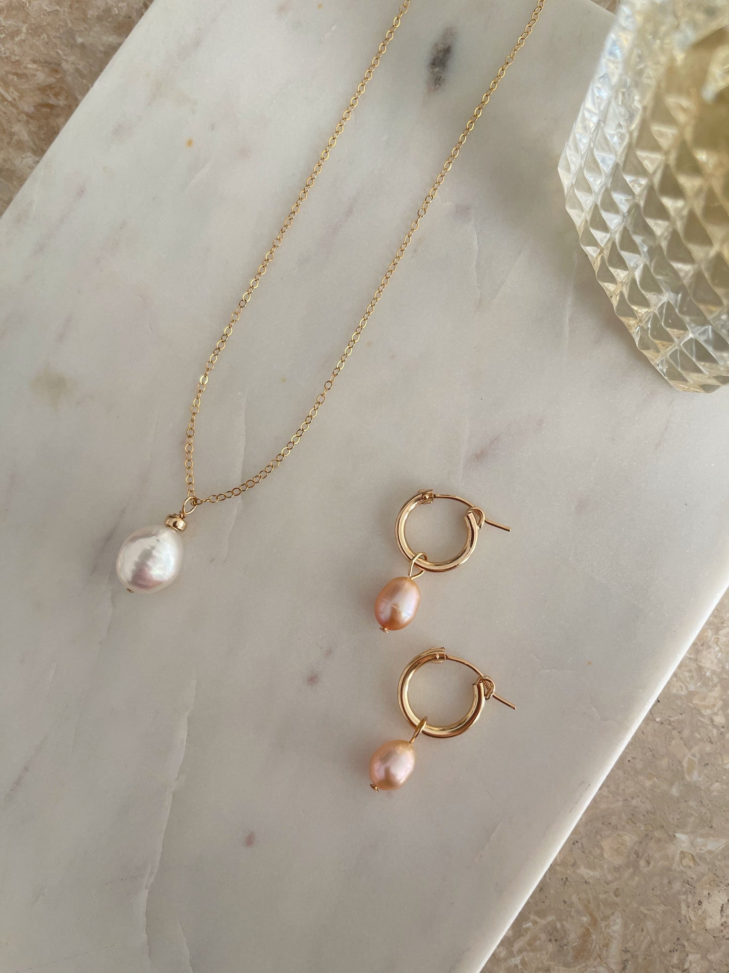 Delilah pearl earrings