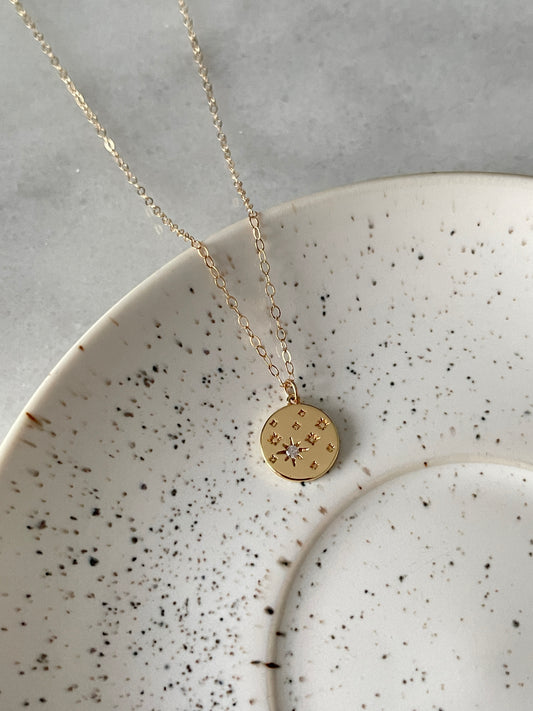 Dainty Aster necklace