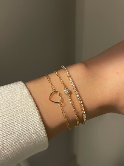 Tina heart bracelet