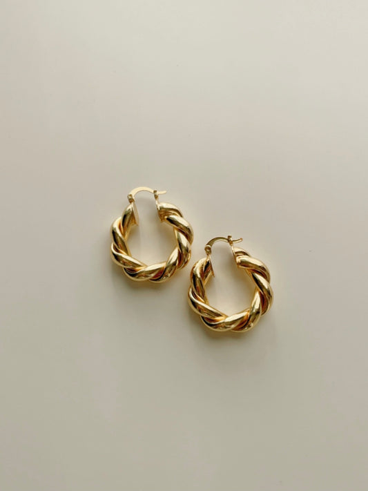 French croissant earrings