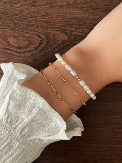 Gold-filled bar bracelet