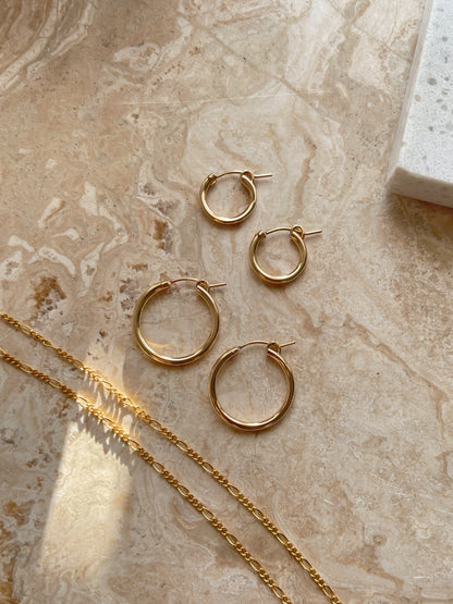 Amelia gold-filled hoop earrings